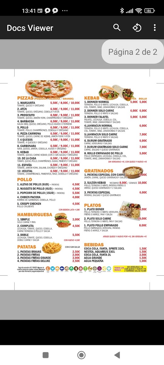 Carmona kebab Photo Menu 2