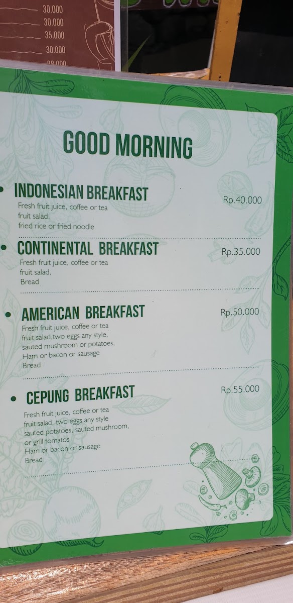 Pondok Cepung (The Cepung Restaurant) Photo Menu 10