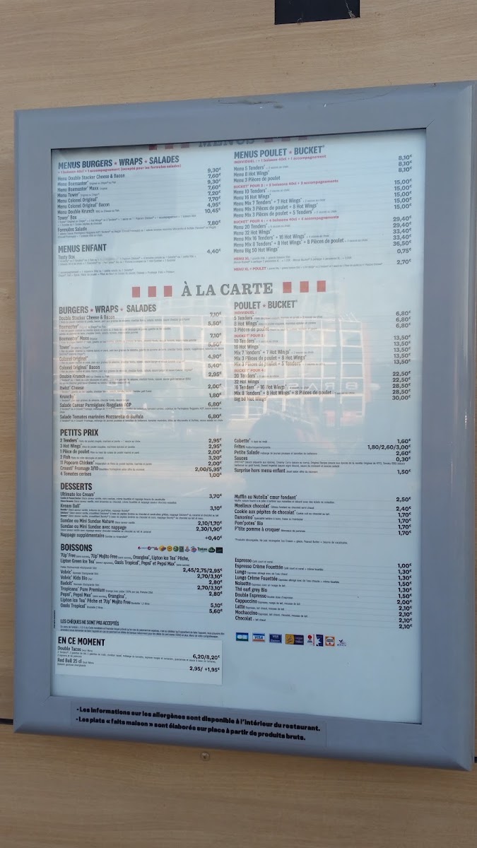 KFC Toulouse Gramont (Balma) Photo Menu 3