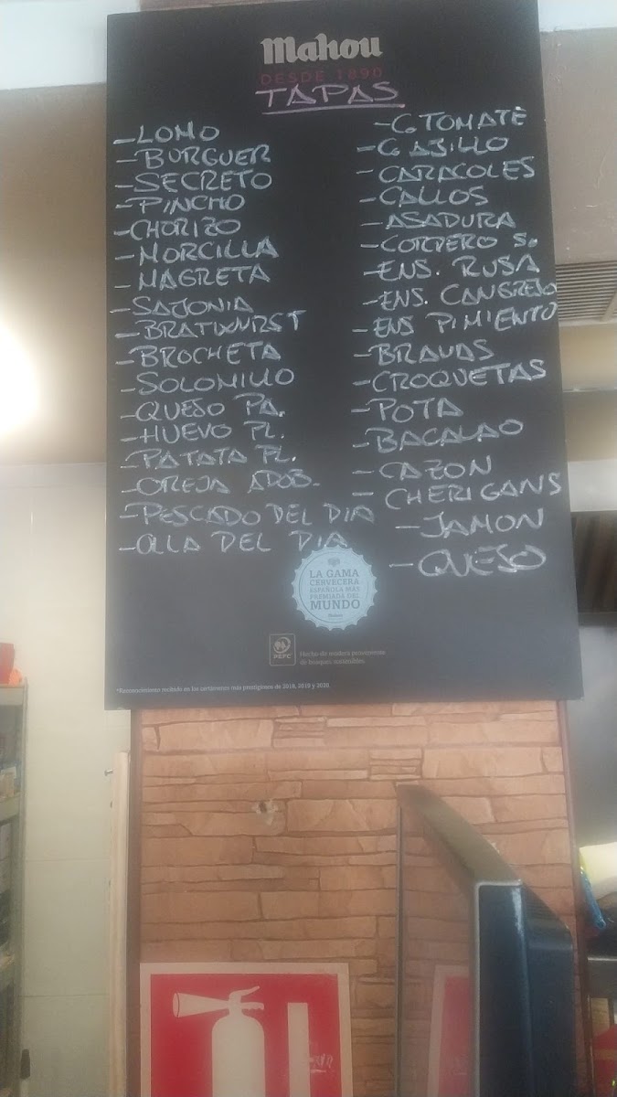 Cafetería bar Clares Photo Menu 2