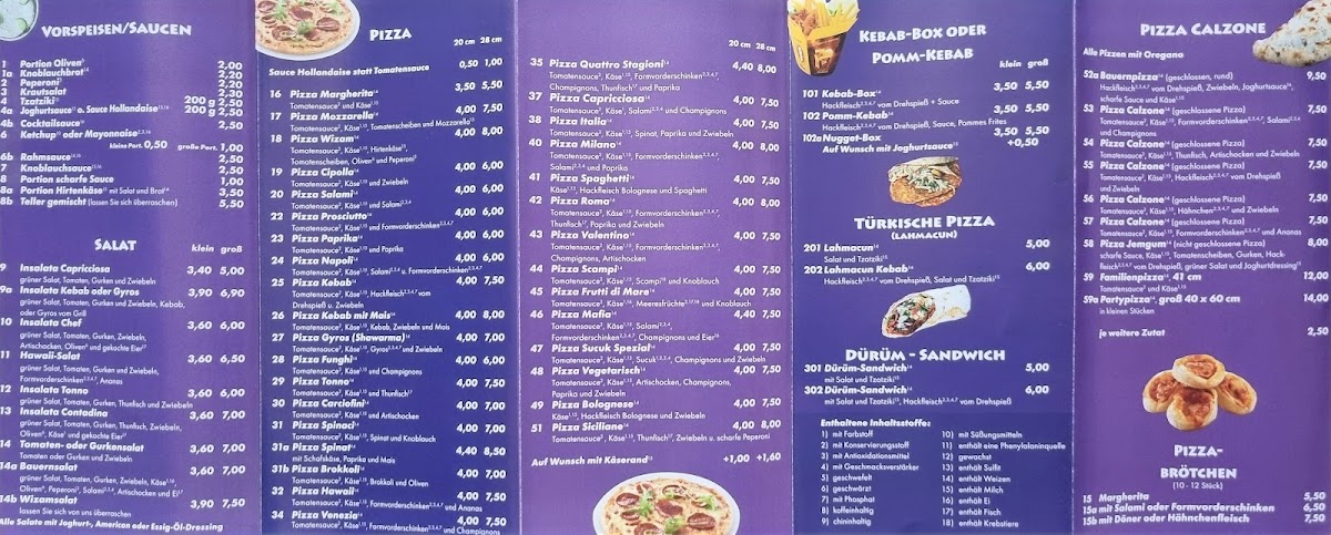 Pizzeria Wizam I Photo Menu 2