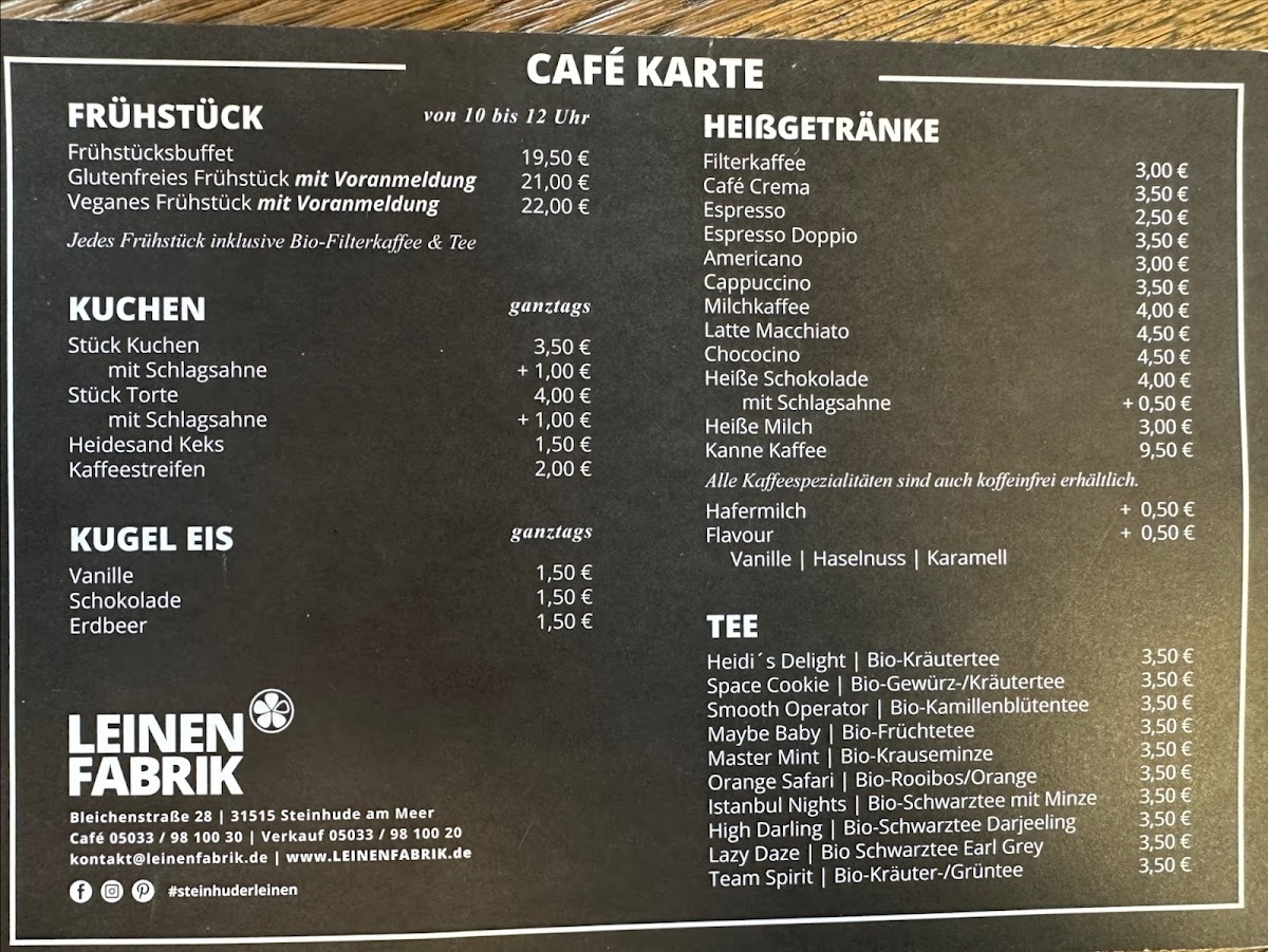 Café Leinenfabrik Photo Menu 2
