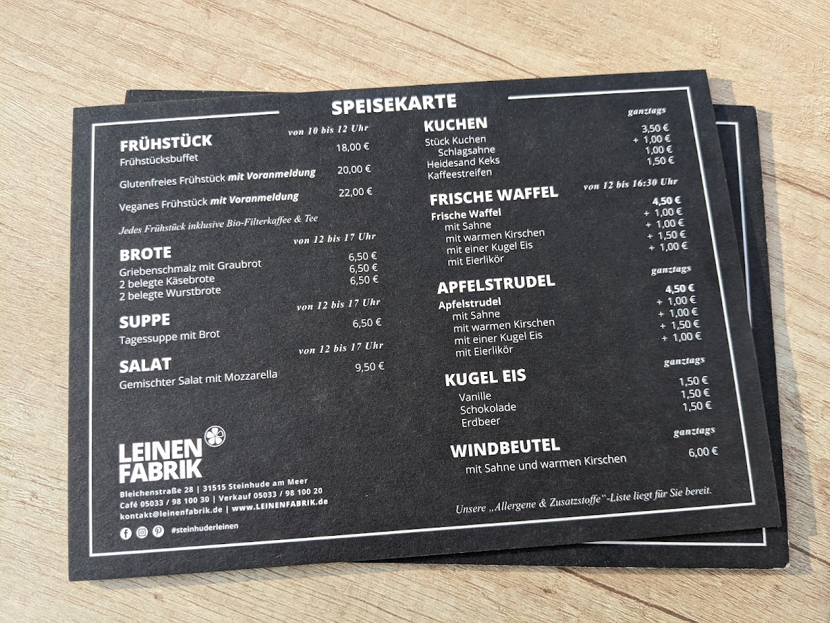 Café Leinenfabrik Photo Menu 4