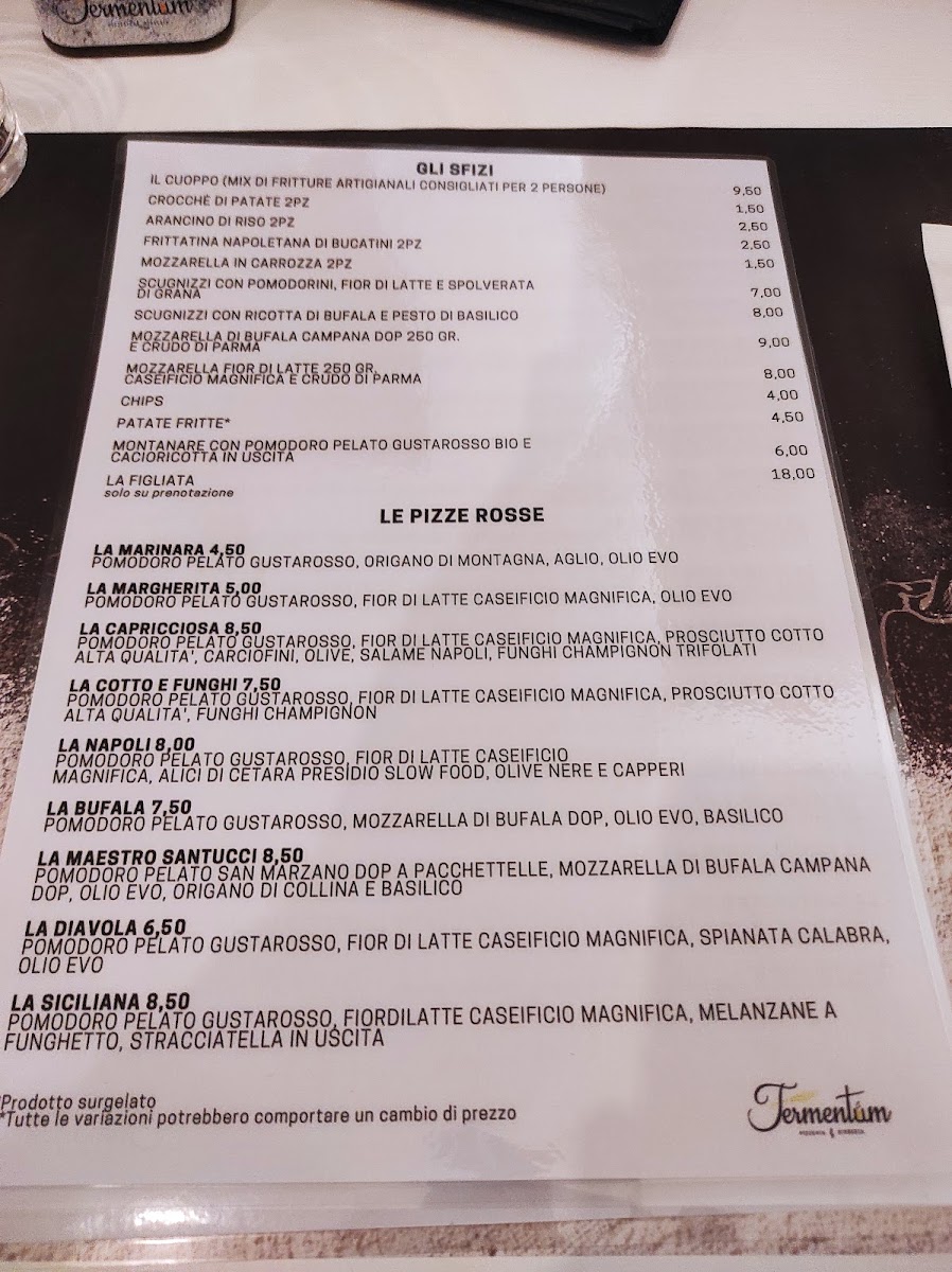 Fermentum Pizzeria e Birreria Photo Menu 10