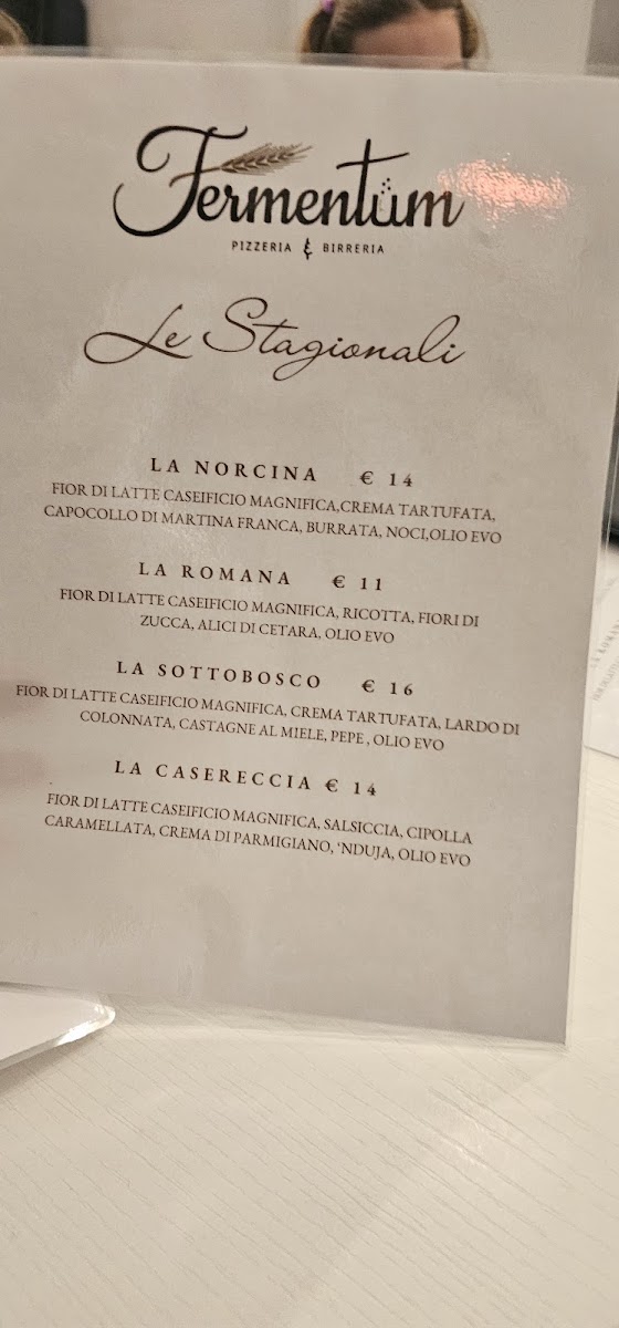 Fermentum Pizzeria e Birreria Photo Menu 6
