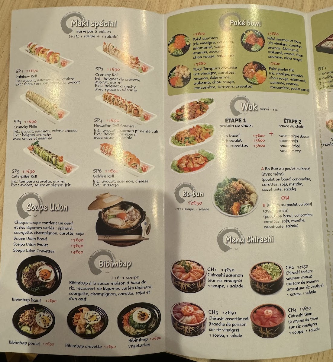 Bowl'n Roll restaurant japonais Photo Menu 7