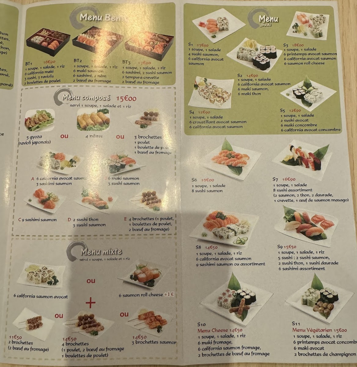 Bowl'n Roll restaurant japonais Photo Menu 8