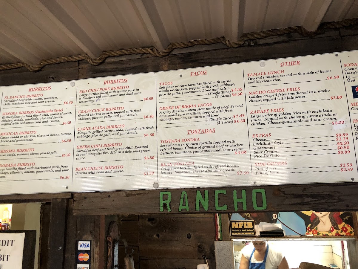 El Mesquite Taqueria Photo Menu 4