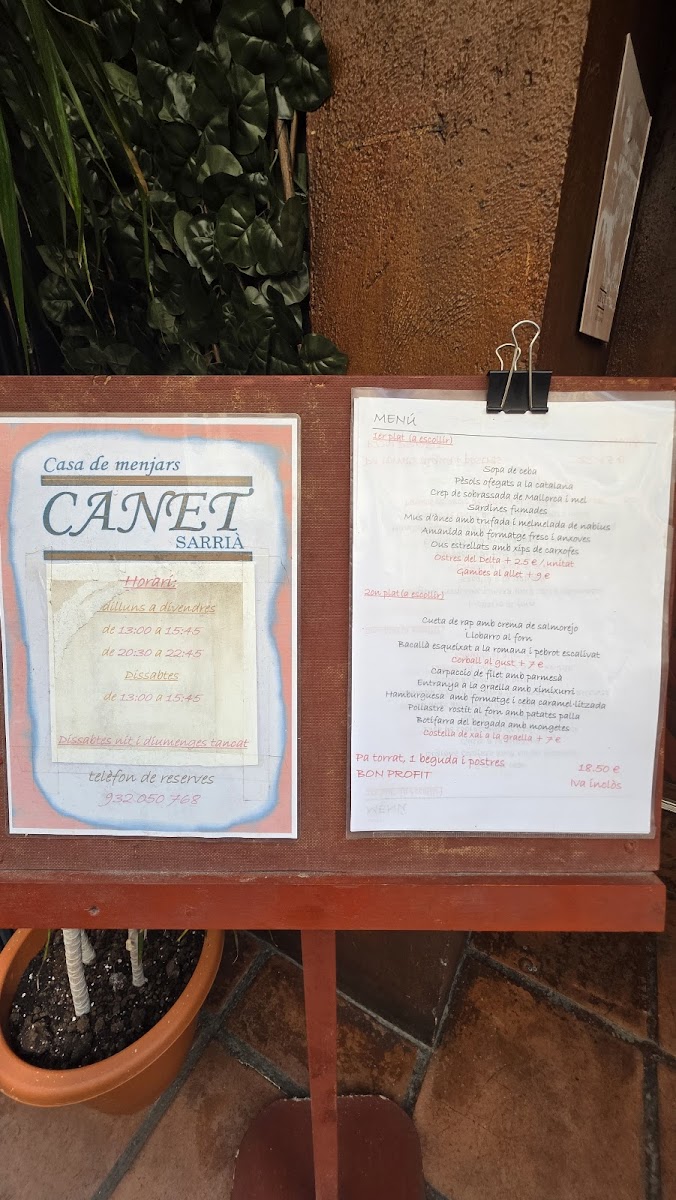 Restaurant Canet Photo Menu 2