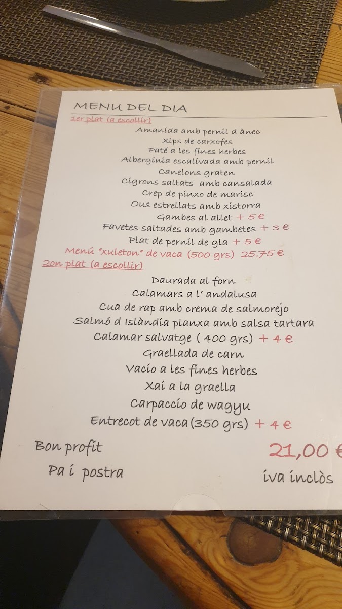 Restaurant Canet Photo Menu 4
