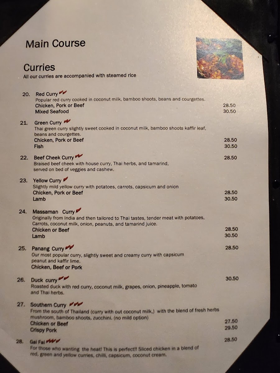 Thai Silk Authentic Thai Cuisine Photo Menu 10
