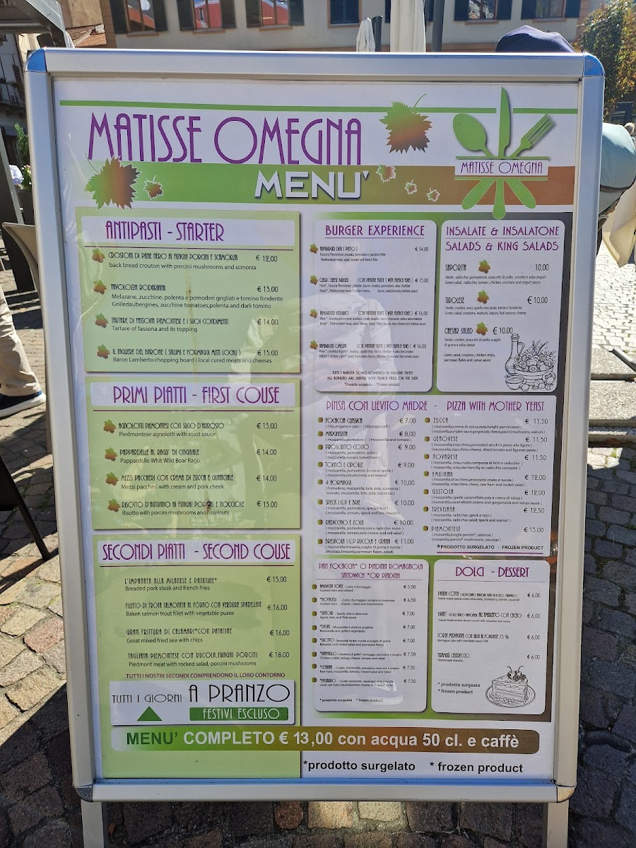 Matisse Omegna food & drink Photo Menu 2