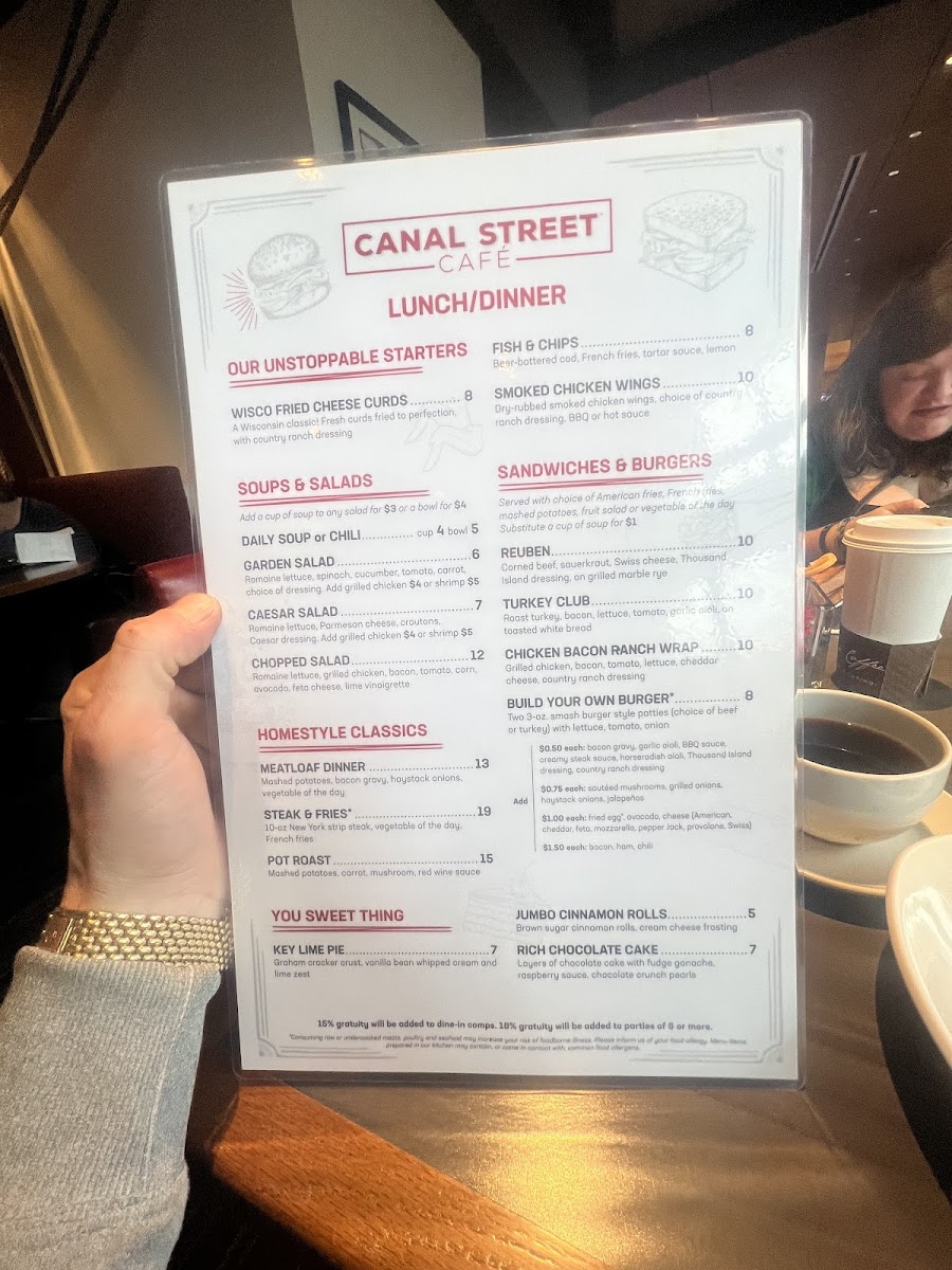 Canal Street Café Photo Menu 2