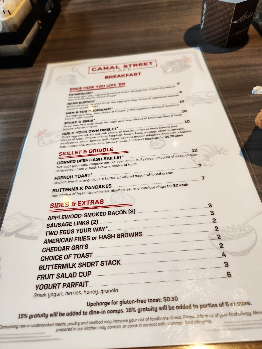 Canal Street Café Photo Menu 3
