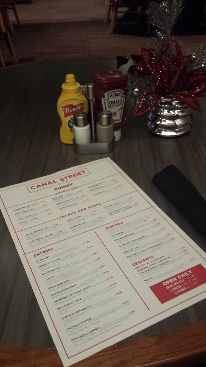 Canal Street Café Photo Menu 5