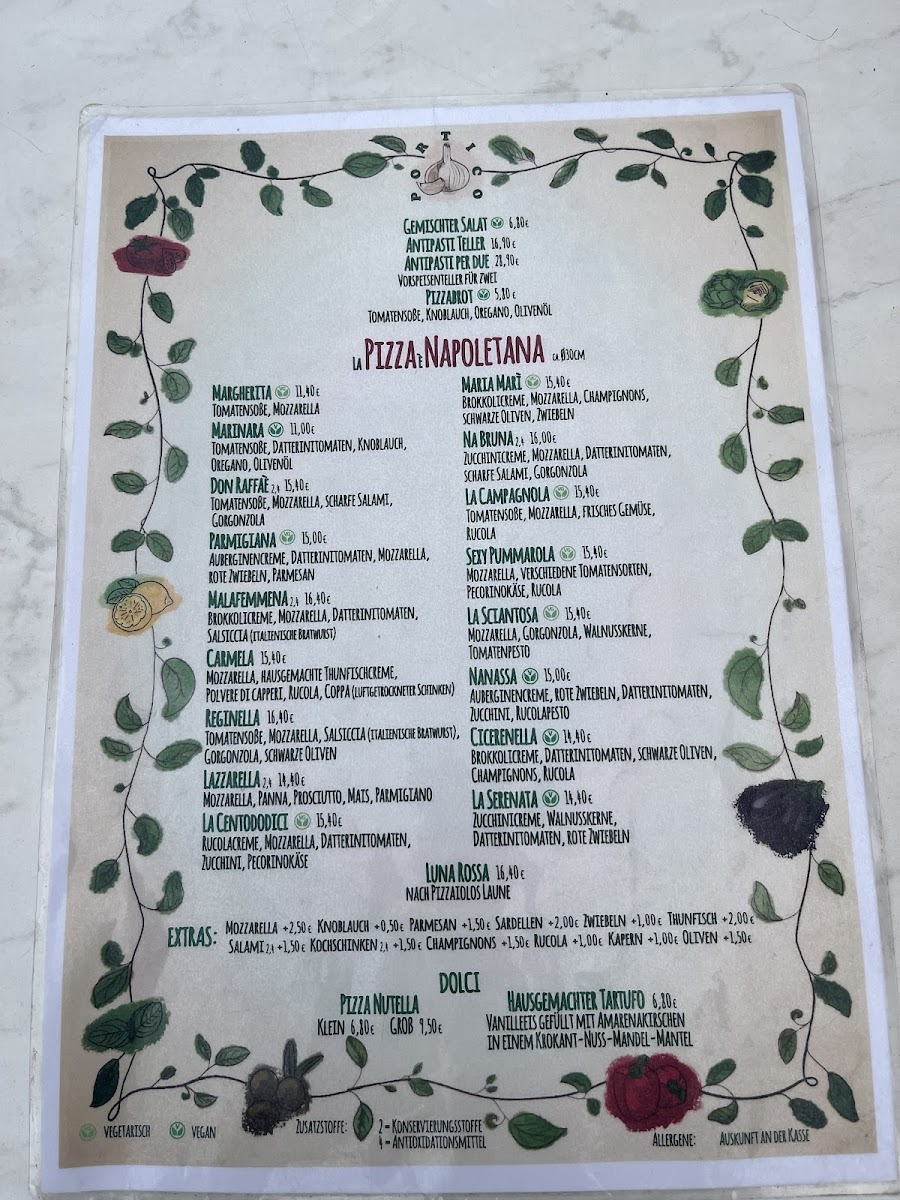 Pizza Napoletana Photo Menu 1