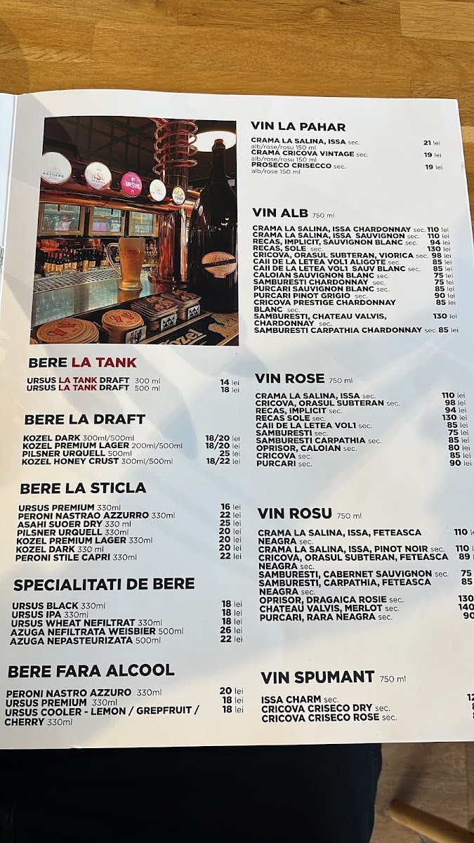 Draft Pub Photo Menu 2