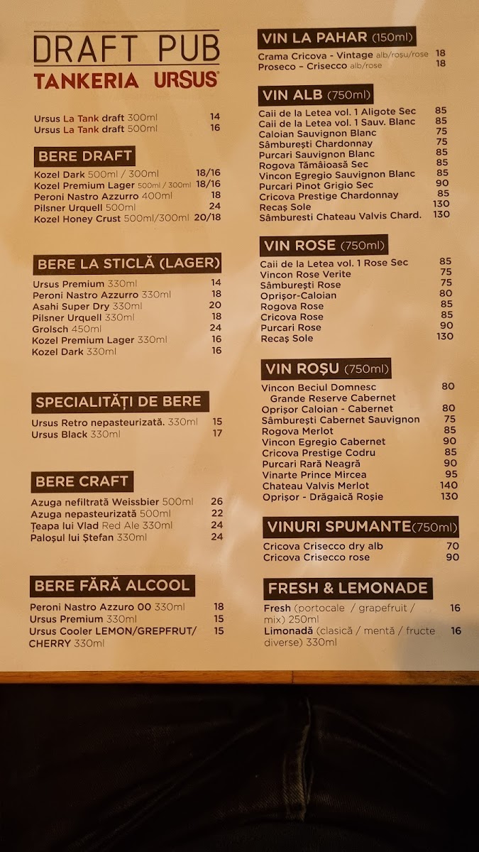 Draft Pub Photo Menu 7