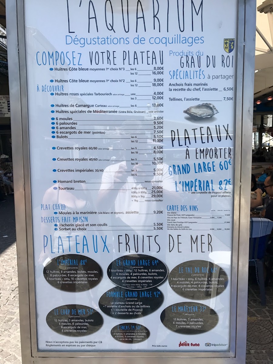 L’Aquarium Restaurant Photo Menu 3
