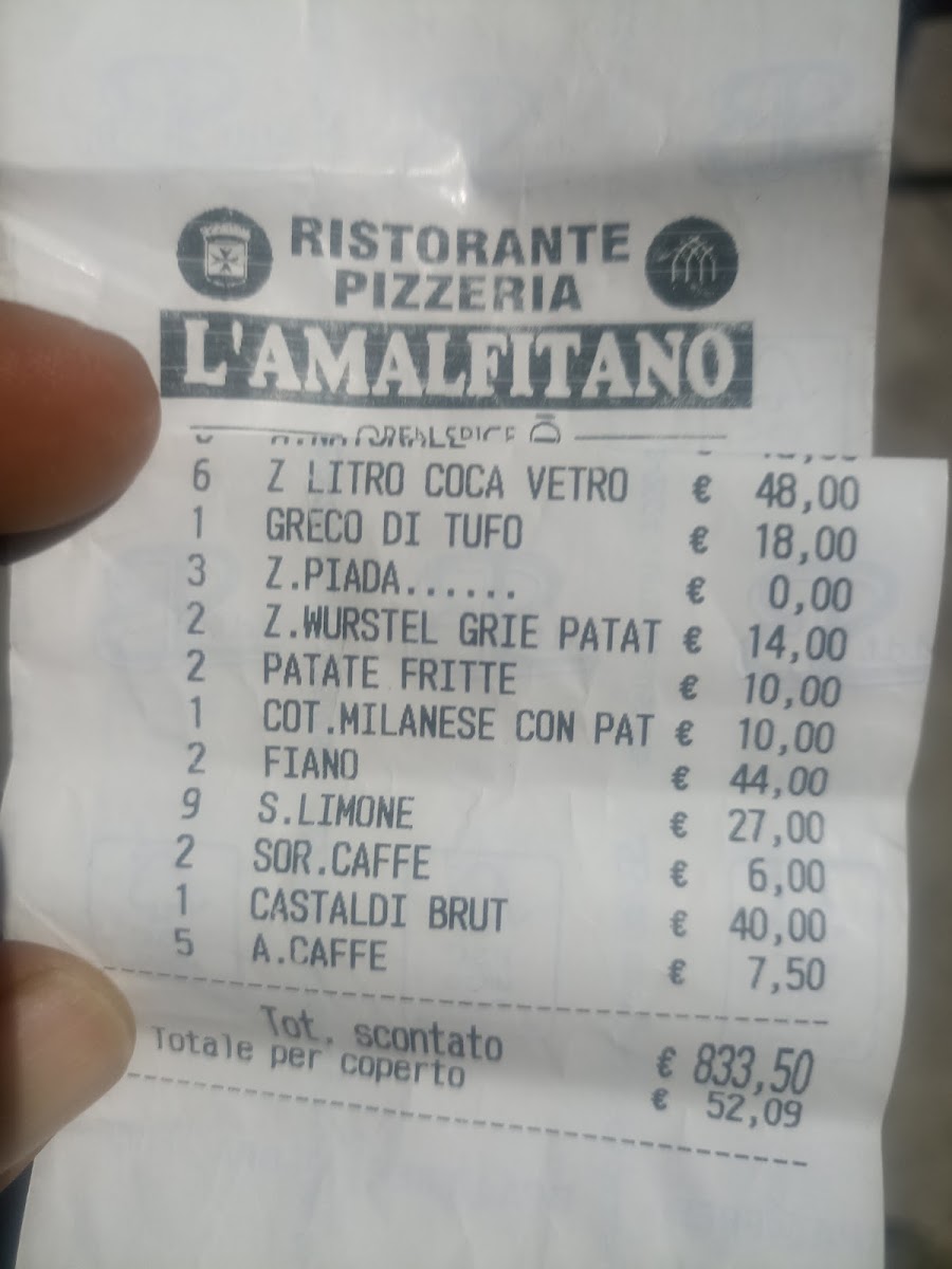L'amalfitano Photo Menu 1