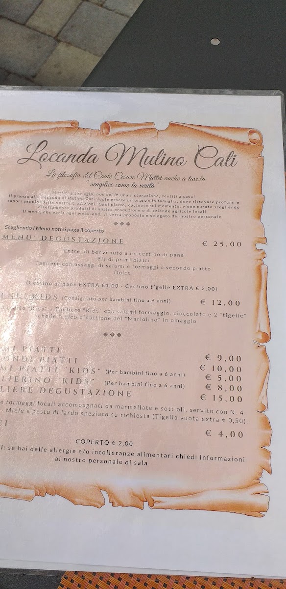 Locanda Mulino Cati Photo Menu 7