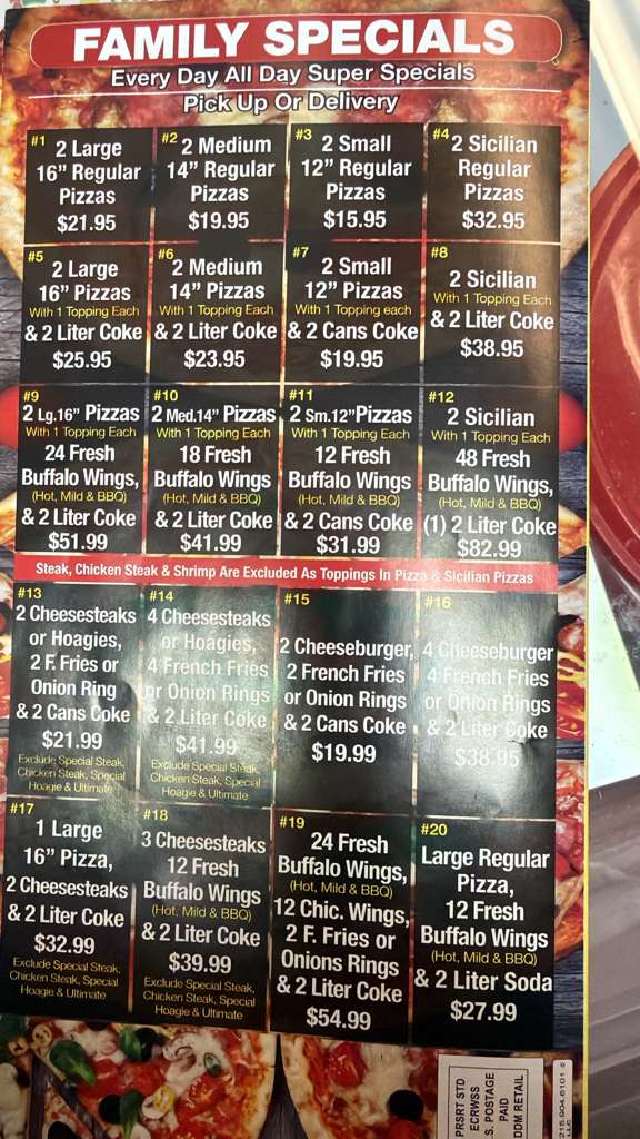 New Pizza Villa Photo Menu 1
