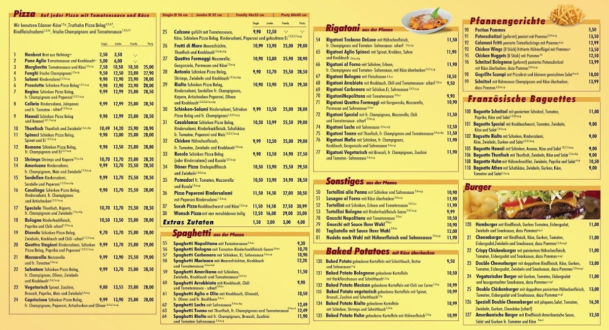 Rialto Pizza & Döner Photo Menu 1