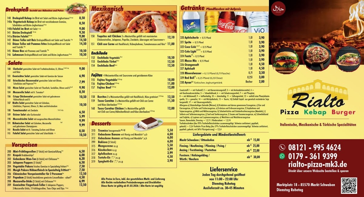 Rialto Pizza & Döner Photo Menu 4