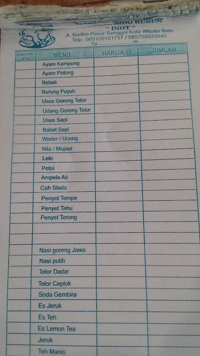 Sido Rukun 'Inot' Photo Menu 7