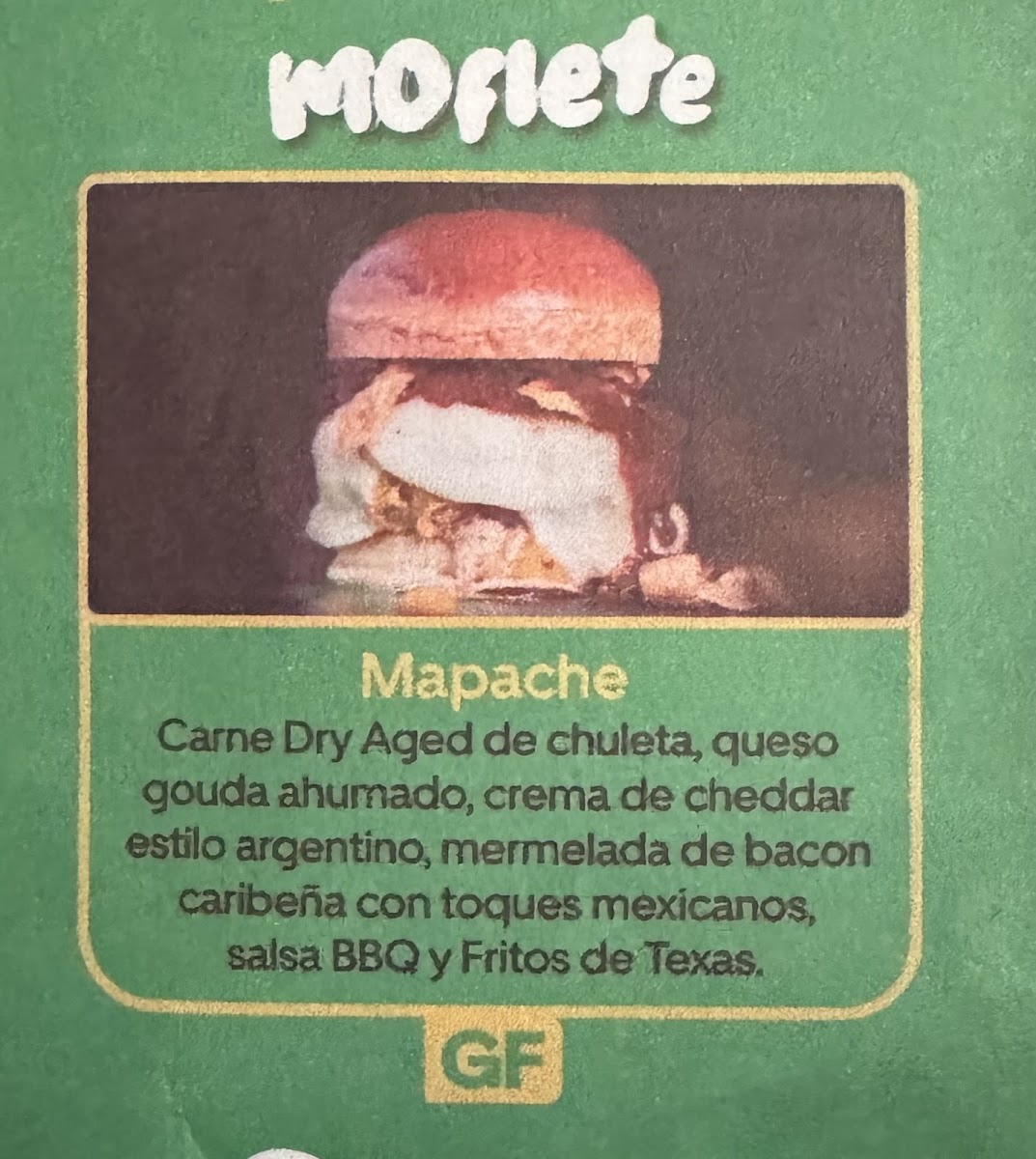 Moflete by Joe Burger Photo Menu 2