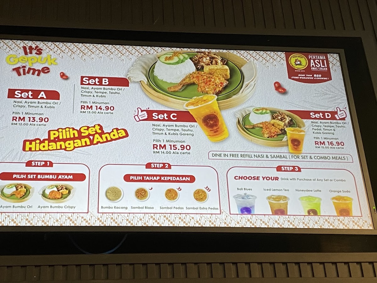 Ayam Gepuk Pak Gembus Tanjong Malim Photo Menu 4