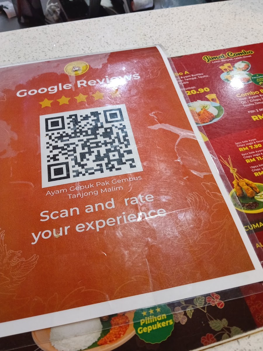 Ayam Gepuk Pak Gembus Tanjong Malim Photo Menu 8
