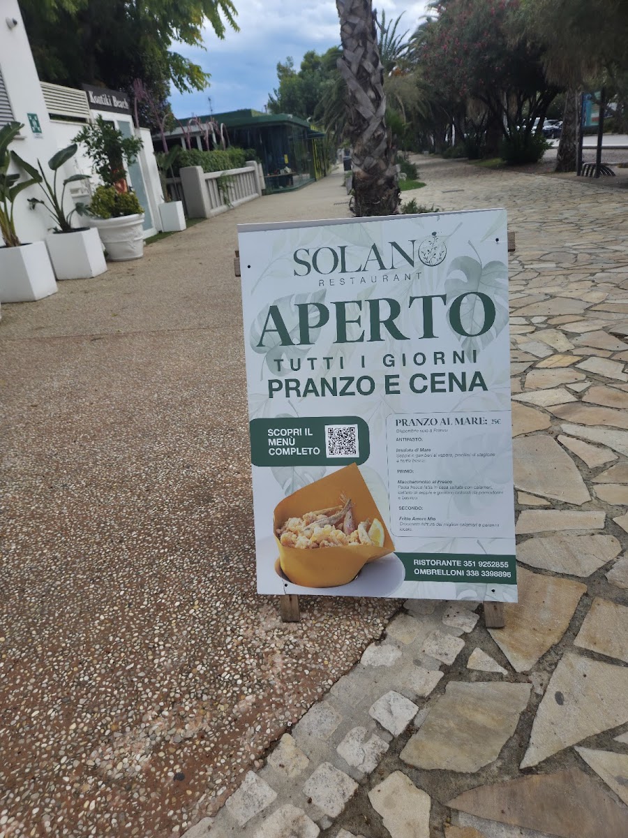 Solano Restaurant Photo Menu 1