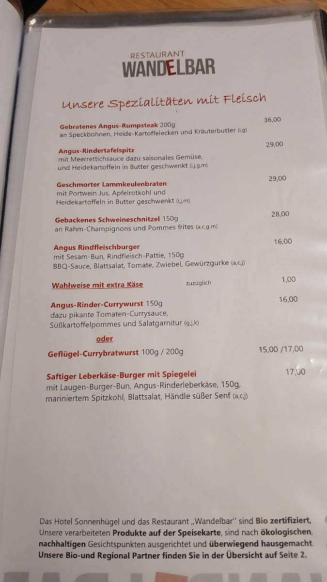 Restaurant Wandelbar Photo Menu 6