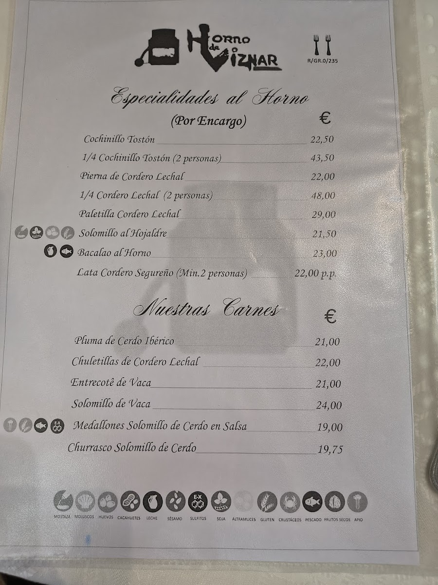 Horno de Víznar Photo Menu 1