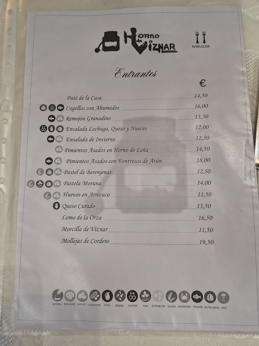 Horno de Víznar Photo Menu 2