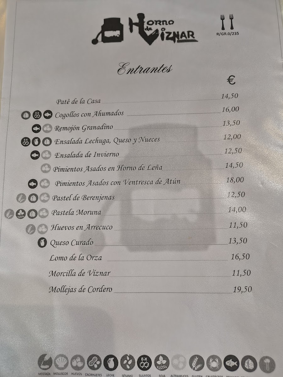 Horno de Víznar Photo Menu 3