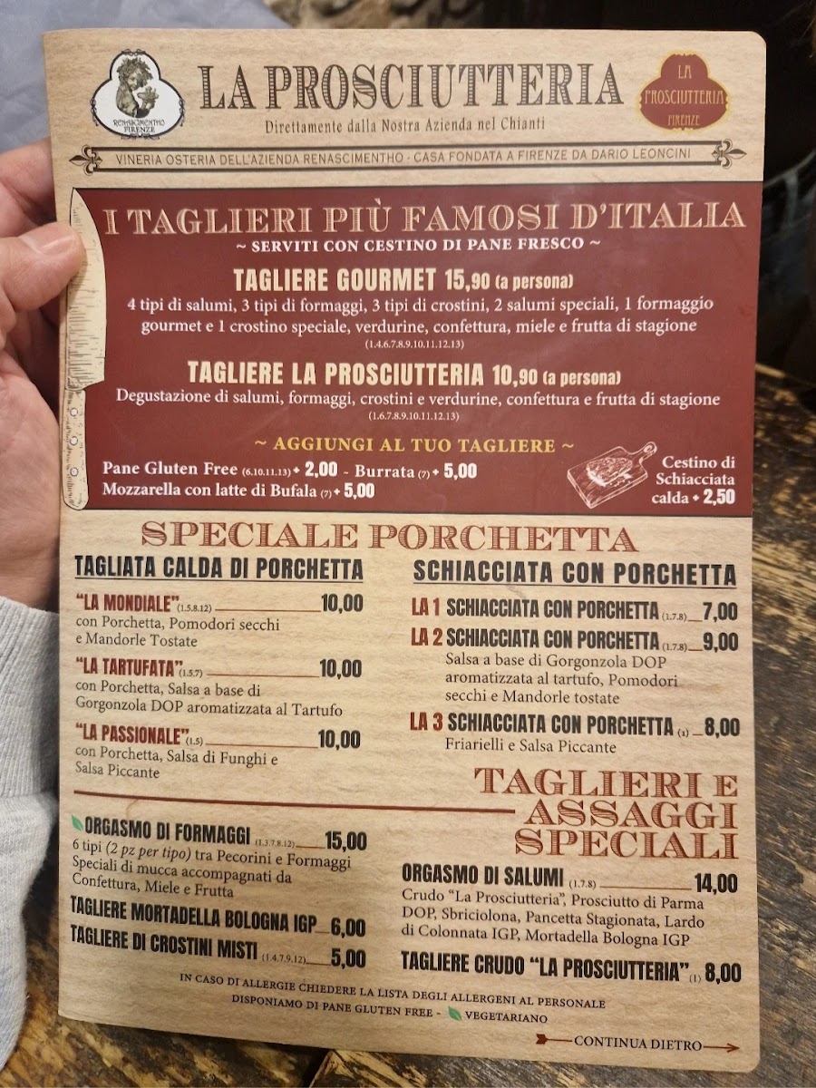 La Prosciutteria Bologna Pratello Photo Menu 10