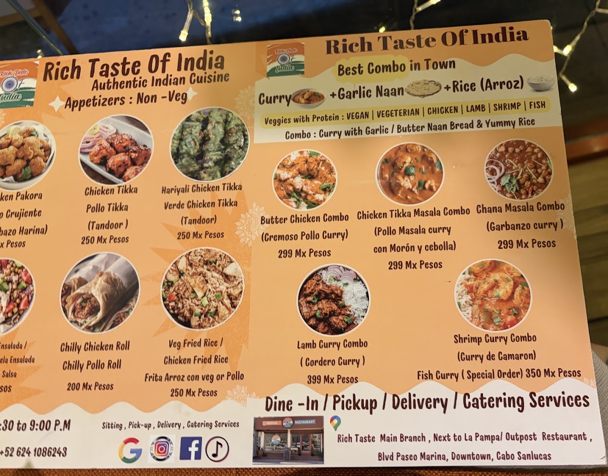 Rich Taste Of India Photo Menu 3