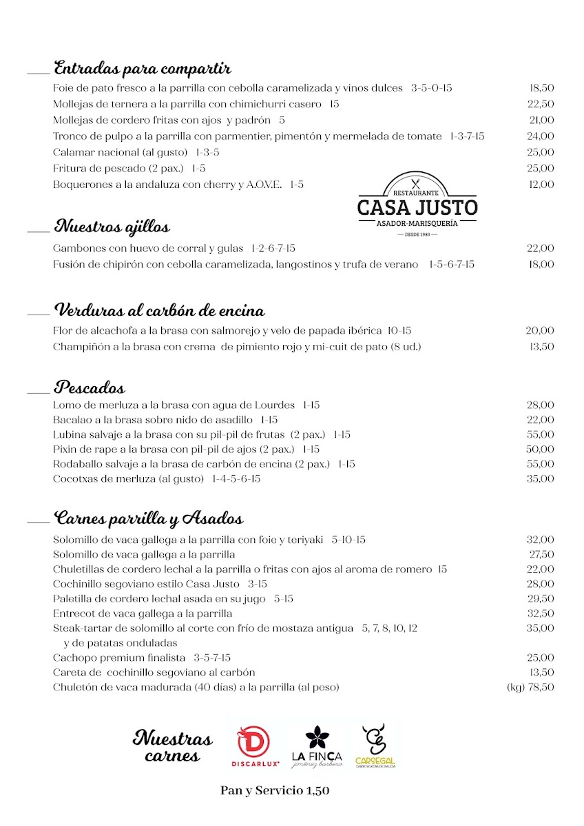 Restaurante Casa Justo Photo Menu 3