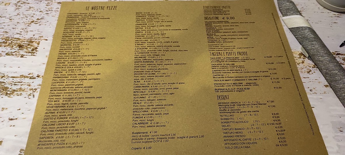 Bri'en pizza e caffè Photo Menu 1