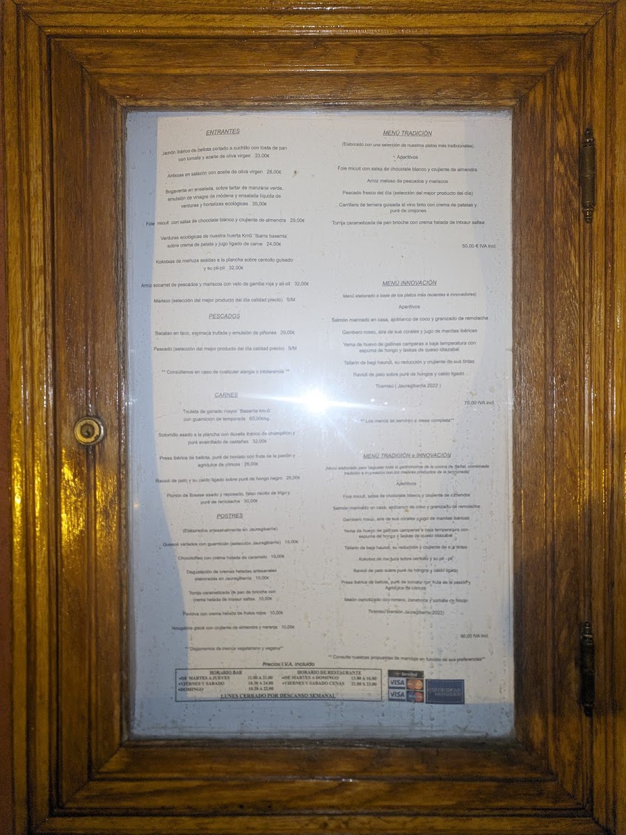 Restaurante Jauregibarria Jatetxea Photo Menu 2