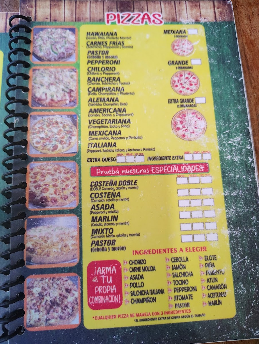 La Bocana Photo Menu 1