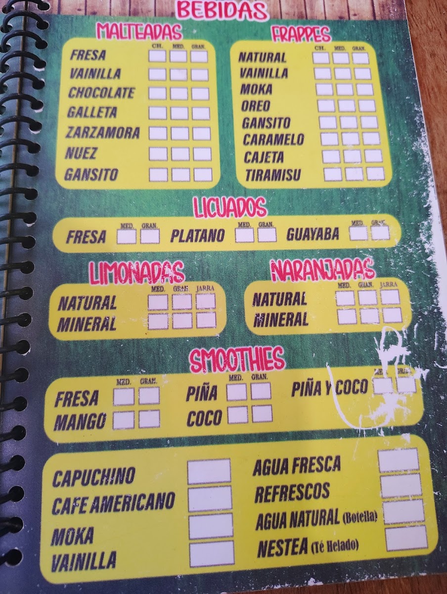 La Bocana Photo Menu 3