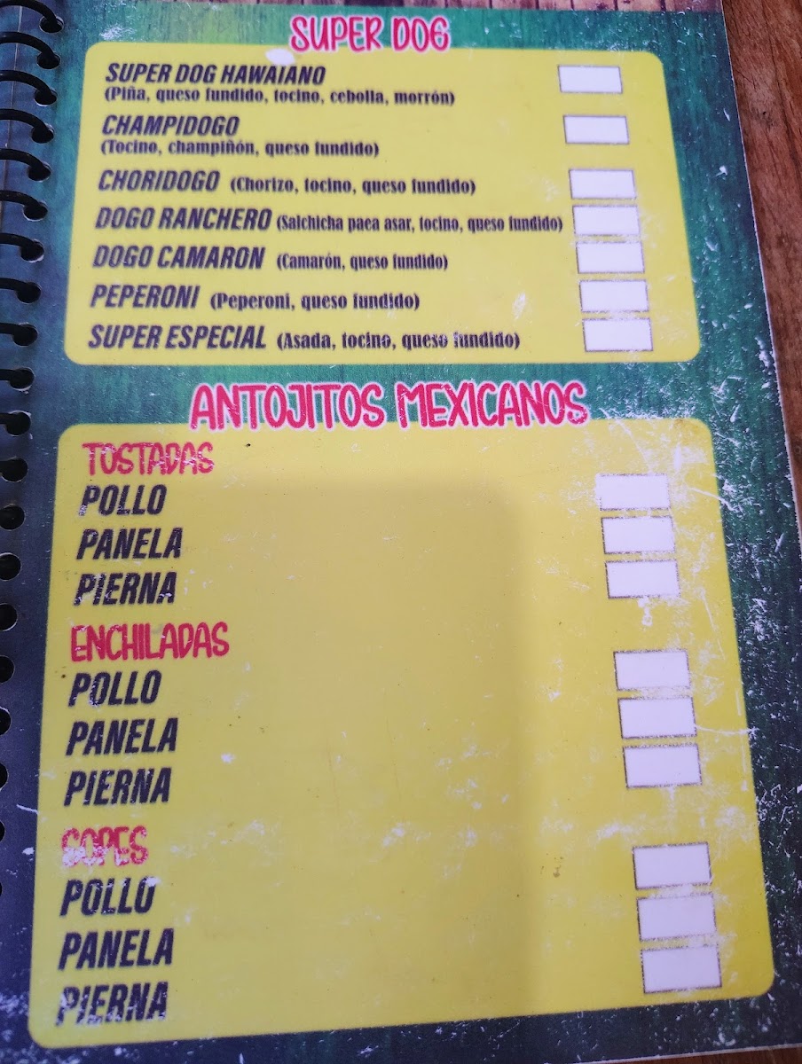 La Bocana Photo Menu 4