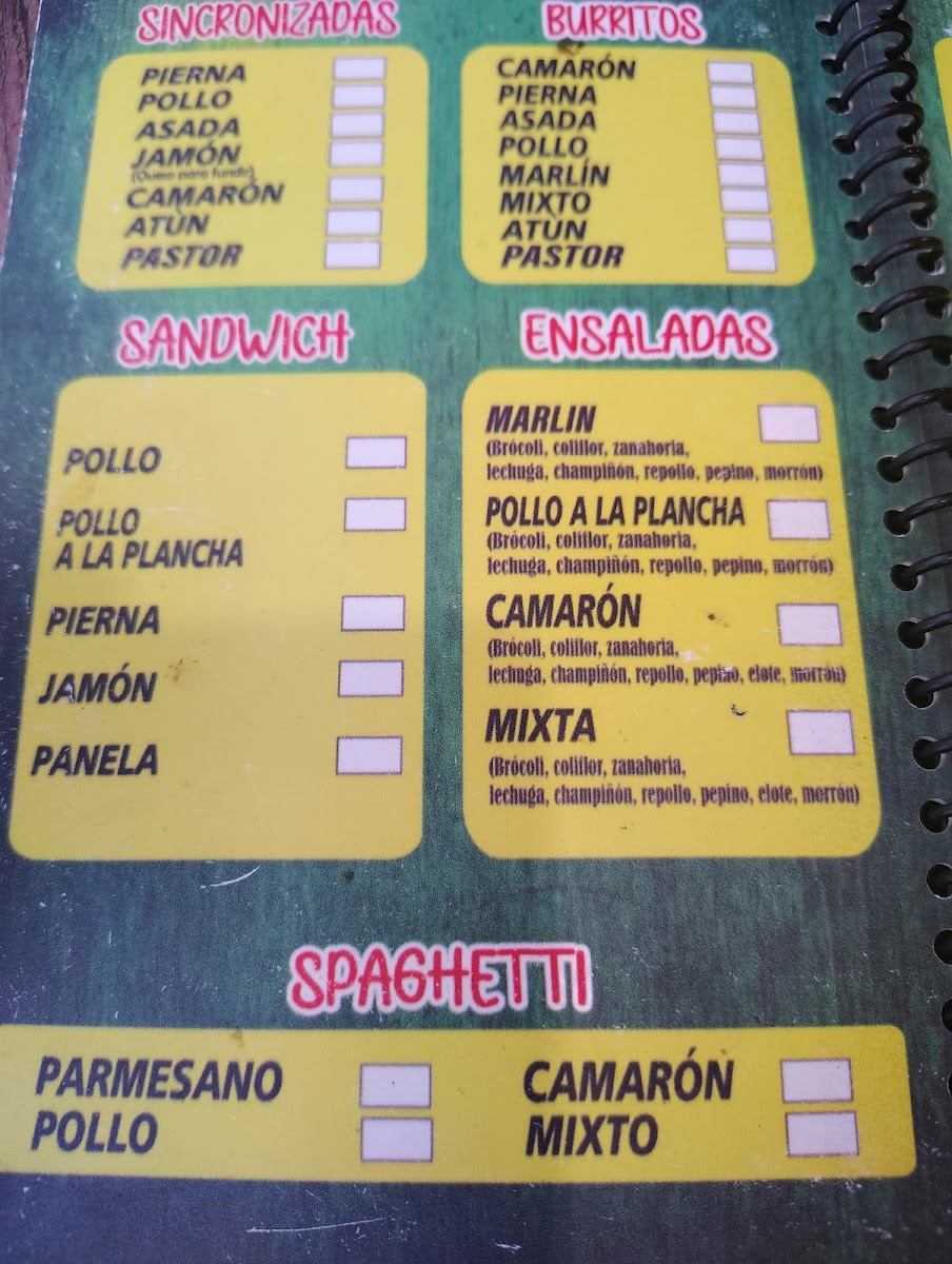 La Bocana Photo Menu 6
