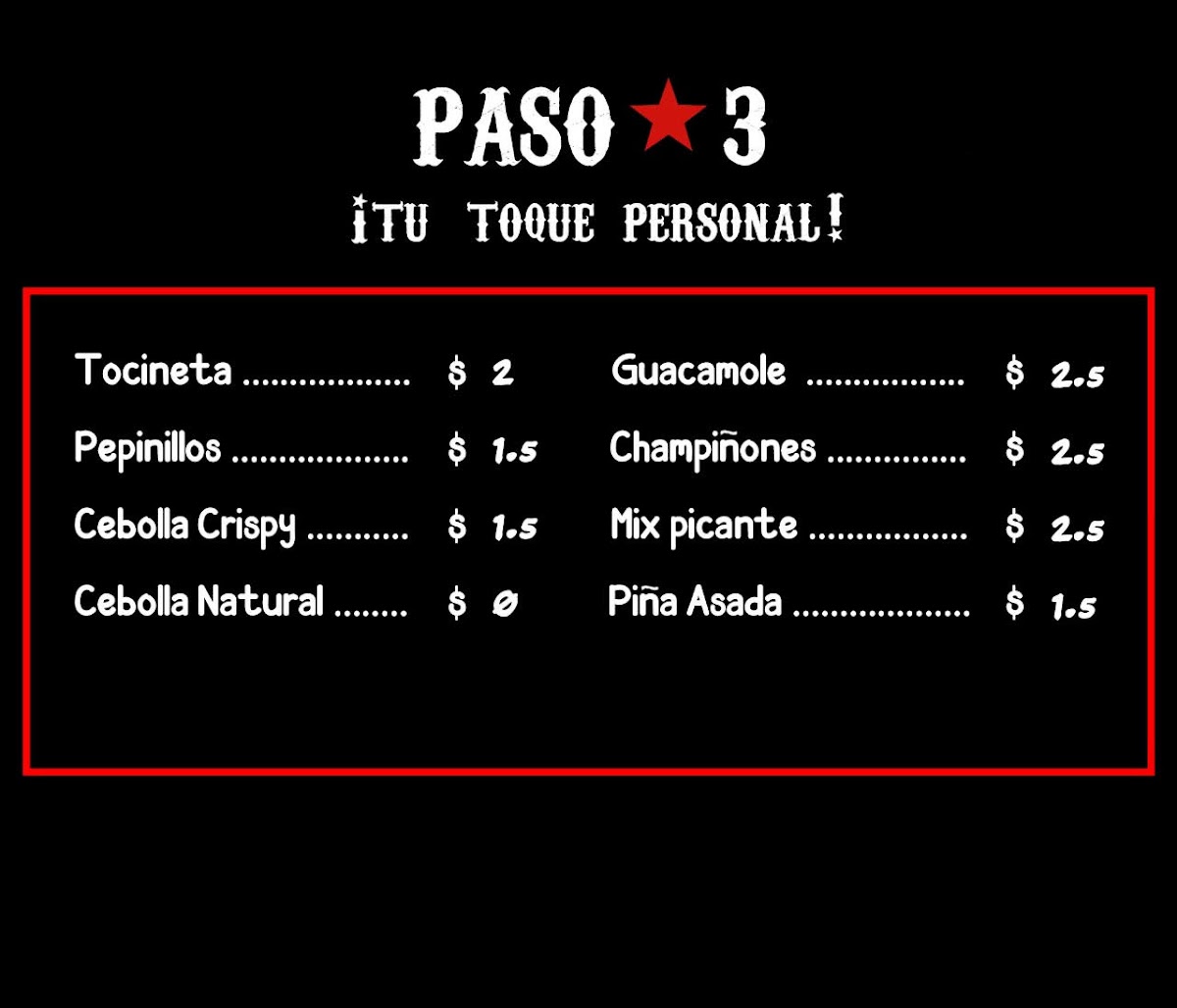 El Paso Hamburguesas Valle del Lili Photo Menu 3