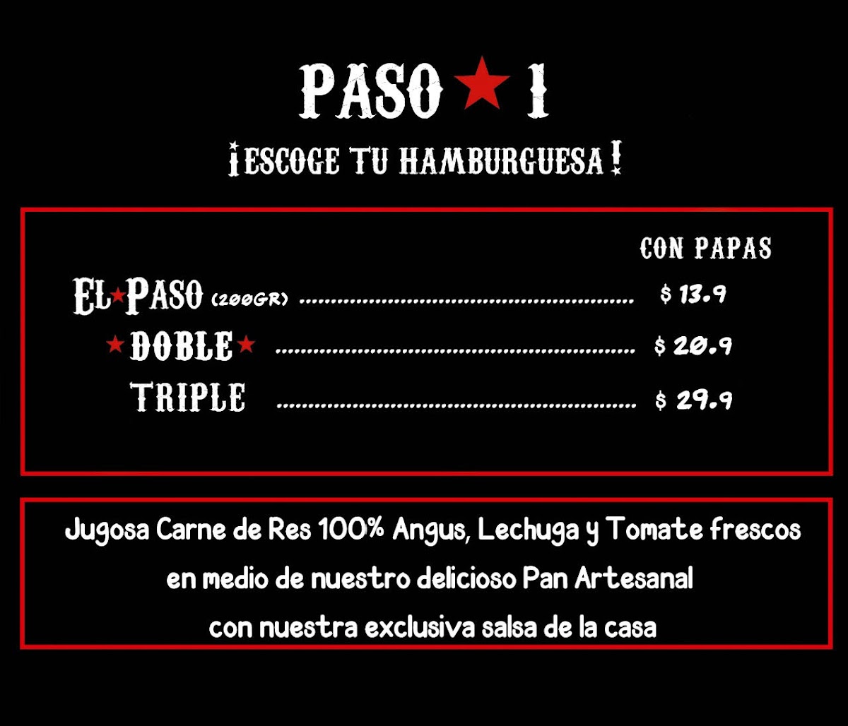 El Paso Hamburguesas Valle del Lili Photo Menu 4