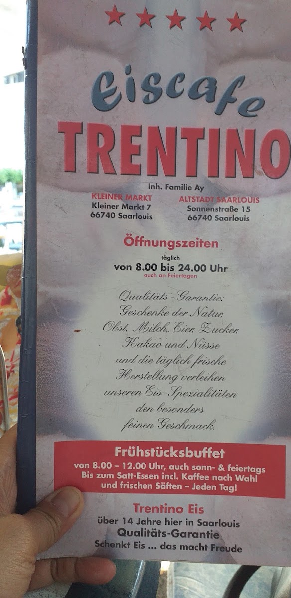 Eiscafé Trentino Photo Menu 2