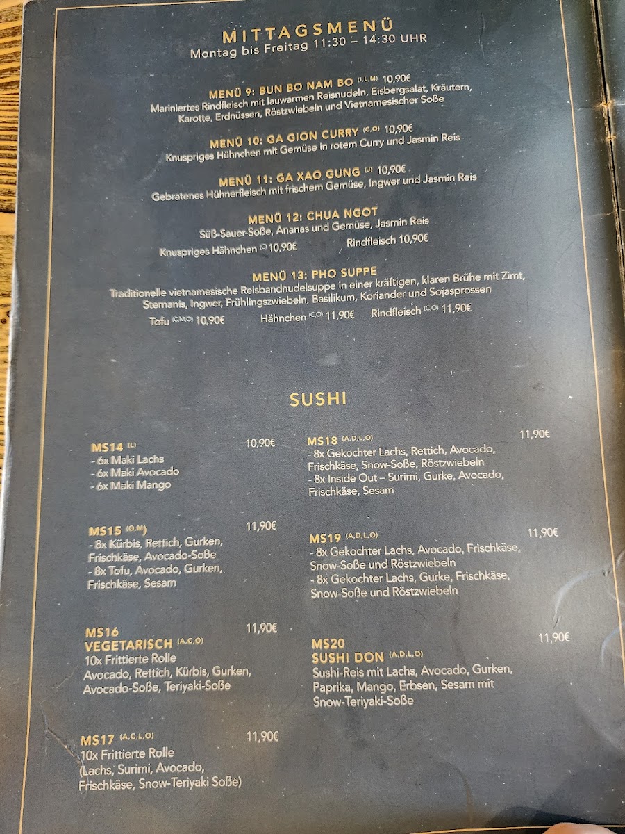 Tobu Asian Restaurant Photo Menu 9